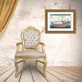 thumbnail image 3 of Hokusai 14x11 Gold Ornate Wood Framed with Double Matting Museum Art Print Titled - Kazusa Sea Route, 1830, 3 of 4