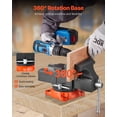 thumbnail image 5 of VEVOR Bench Vise, 5" Jaw Width, 5" Max Jaw Opening Multipurpose Vise with 360° Swivel Locking Base, 2.8" Throat Depth, Heavy Duty Ductile Iron Workbench Vise with Anvil, for Clamping&nbsp;Round Pipes, 5 of 9