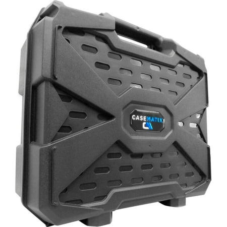CASEMATIX - Hard Shell Custom Travel Case for Meta Quest 3 and 2 VR Headsets - Black