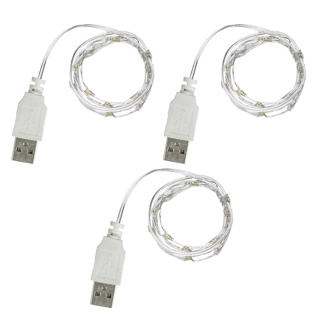 Xihbxyly Artículos Lámpara de Alambre de Cobre Usb con Flores, Decoración Navideña, Linterna, Regalo, Cadena de Luces