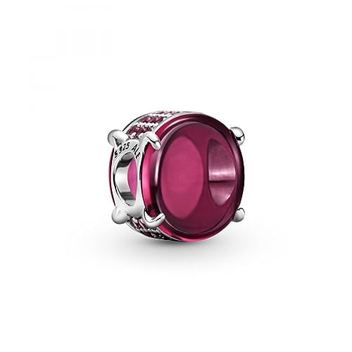 Pandora Colours Fuchsia Rose Oval Cabochon Charm - 799309C01