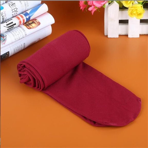 WHEANG Womens Pantyhose Cute Candys Tights Stockings Opaque Footed High Elasticity Socks Slim Fit Soft Anti Slip Pantyhose Casual Pantyhose for Women Socks Wine One Size 2026 Sales Under $1