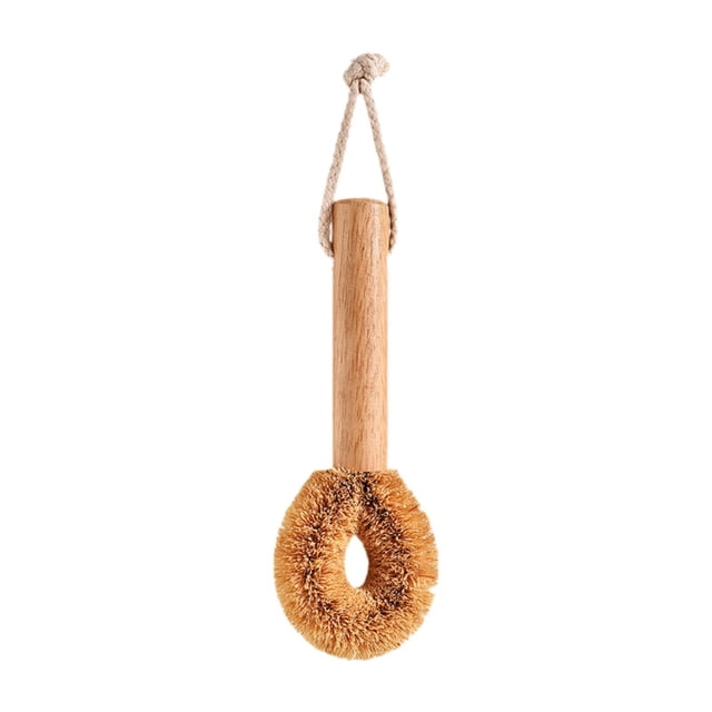 Cepillo para ollas, herramienta de limpieza para el hogar, para limpiar platos y cuencos. Mango de 9.06 pulgadas