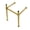 Brass, variant on Kingston Brass VPB3322SQ0 Stainless Steel Console Sink Legs in Matte Black