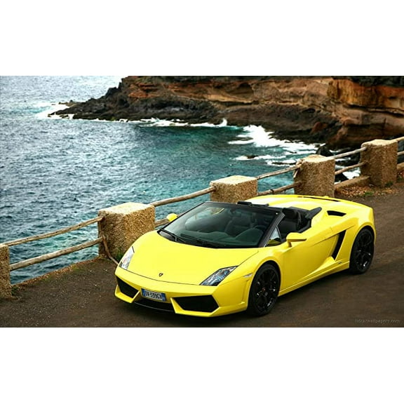 Iconic Arts Laminated 42x24 Poster: 2009 Lamborghini Gallardo lp560 4 Spyder 2 wide2009 Lamborghini Gallardo lp560 4 Spyder 4 wide2009 Lamborghini Gallardo lp560 Police car Wide
