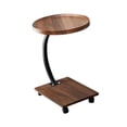 thumbnail image 1 of Mesa auxiliar pequeña, mesita de noche, mesa auxiliar en forma de C, mesa de centro, marco de metal, mesita de noche, mesa de sofá para sala de estar, Redondo, 1 of 8