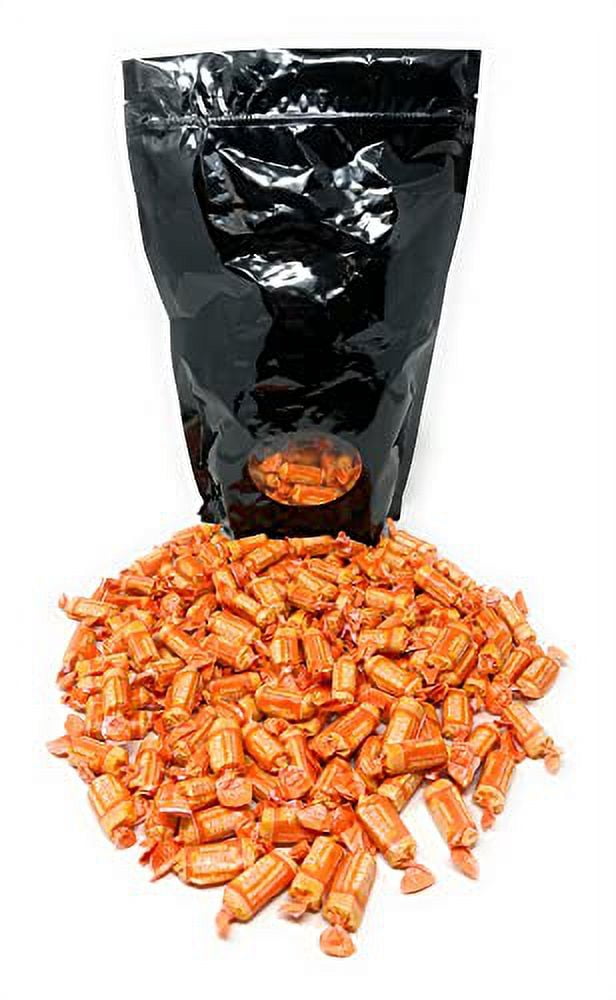 Orange Flavor Tootsie Roll Fruit Chews Bulk American Chewy Taffies Candy Individually Wrapped In Resealable Bag 2 Lb 130+pcs (32-Oz) - Made In USA