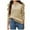 Beige, variant on Puff Sleeve Hoodie - Women's Drawstring Pullover, Loose Fit Sweatshirt for Casual Fall Fashion, Size for M