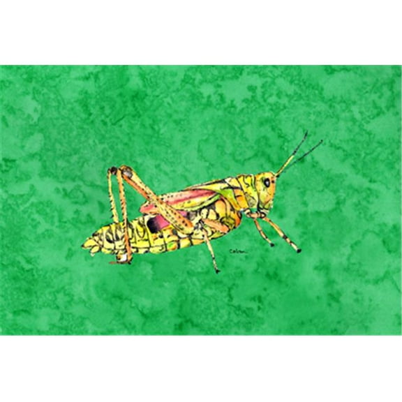 Grasshopper On Green Fabric Placemat