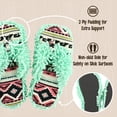 thumbnail image 4 of LazyOne Flip-Flop Spa Slippers for Women, Female Fuzzy House Slippers, Southwest, 4 of 6