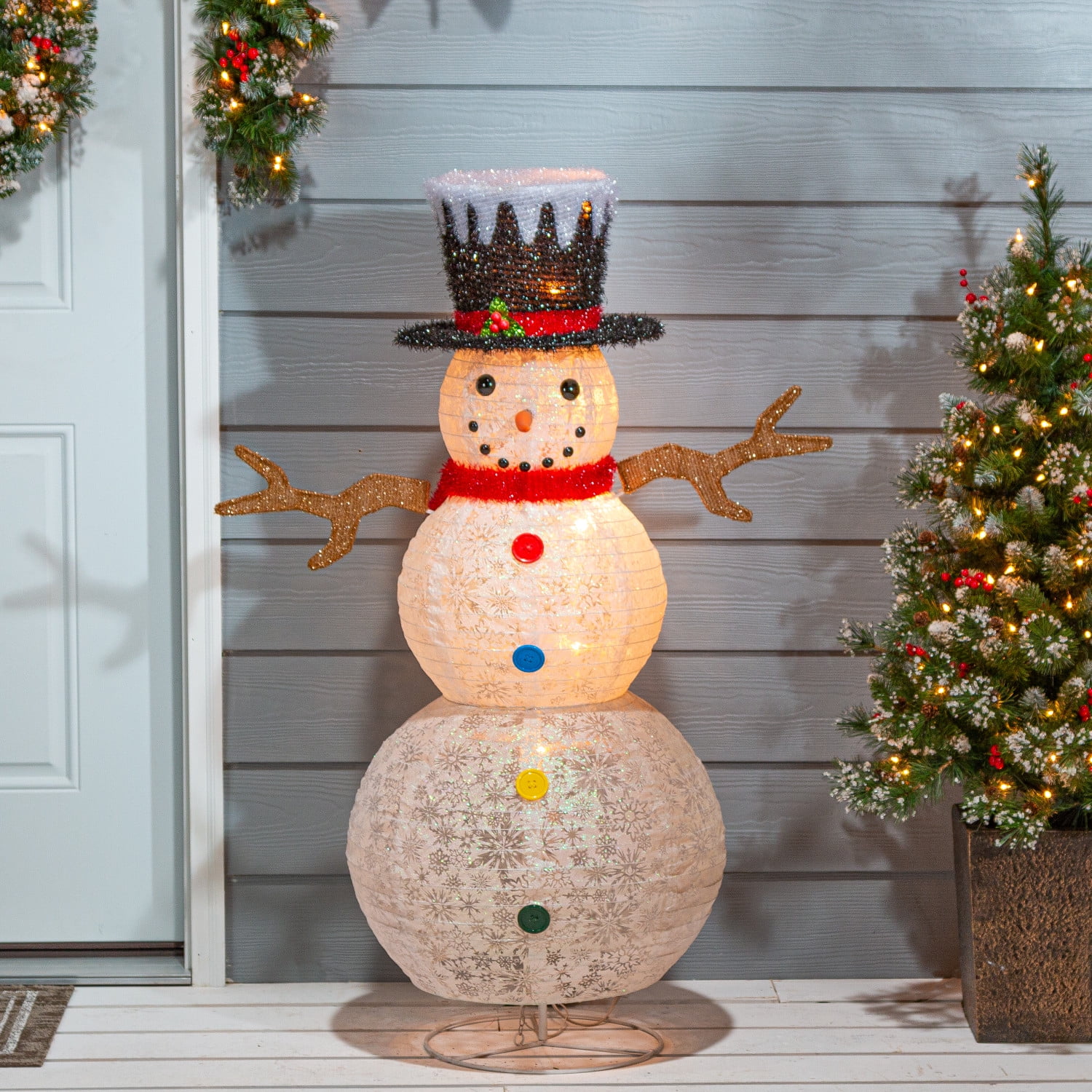 48 in. Electric Powered Lighted Snowman