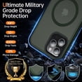 thumbnail image 4 of Funda magnética resistente para iPhone 12 Pro Max [Compatible con Magsafe] [Protección contra caídas de grado militar] Funda protectora translúcida y delgada a prueba de golpes para iPhone 12 Pro, 4 of 8