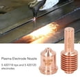 thumbnail image 4 of Boquilla de Electrodo de Plasma, Mejor conductividad de Corte de Plasma Torca Consumibles Buenas Compatibilidad 10 piezas para equipos de soldados, 4 of 7
