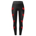 thumbnail image 5 of Women Valentine's Day Leggings Fashion Casual Print Slim Elastic Long Boot Workout Lounge Yoga Legging Pants, 5 of 5