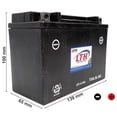 thumbnail image 4 of Batería AGM LTH 12V 6.5AMP TX6.5L-B para Moto, 4 of 5