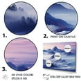 thumbnail image 3 of Designart "Harmonious Blue Peaks Of The Mountain III" Landscape Mountains Floater Framed Canvas Prints, 3 of 5
