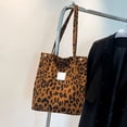 thumbnail image 5 of Women's Tote Bag Fashionable Leopard Print Shoulder Handbag Casual Carryall Spacious for School Work Travel, 5 of 8