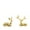 2#, variant on YiJuHui 1pcs Gold Plated Deer Statue for Home Decor, Elegant Resin Animal Figurine, Modern Living Room TV Cabinet Wine Bar Decoration, Lucky Wealth Symbol Gift