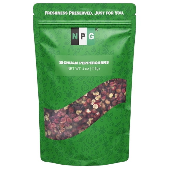 NPG Premium Szechuan Red Peppercorns Sichuan Whole Peppercorns 4 oz, A Mouth-numbing Spice, Sichuan Peppers for Kung Pao Chicken, Mapo Tofu, and Chinese Cuisine