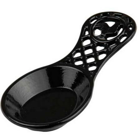 - Home Basics Spoon Rest, Cast Iron, Black Rooster