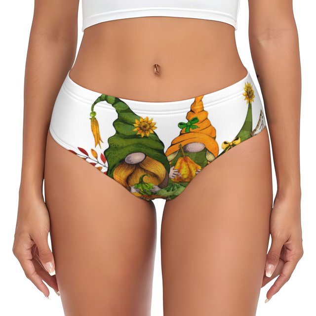 Balery Thanksgiving Truck Ropa Interior de Algodón para Mujer con Dibujo – Braguitas Cómodas y Elásticas, Estilo Clásico-3X-Large
