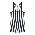 thumbnail image 7 of YIZYIF Mens One Piece Swimsuit Stripes Print Water Sports Speed Dry Surfing Bodysuit Black S, 7 of 7