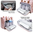 thumbnail image 5 of Diaper Bag,Baby Bag with 15 Pockets , Large Capacity Diaper Bag Tote,Waterproof Baby Diaper Bag for Mom and Dad, Multifunction Travel Tote Diaper Bags (pink), 5 of 6