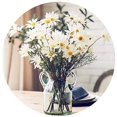thumbnail image 1 of 10 piezas de arreglos florales de margaritas artificiales para el hogar, hotel, oficina, boda, fiesta, jardín, decoración artística, cada uno de aproximadamente 21 pulgadas de alto, sin florero, amarillo-blanco- Sailing  Electrónica, 1 of 5