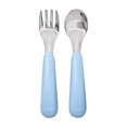 thumbnail image 1 of Oxo Tot On-The-Go Fork & Spoon Set with Carrying Case- Dusk -12 months +, 1 of 3