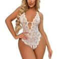 thumbnail image 4 of uublik Valentines Lingerie Set for Women Babydoll Sexy Naughty Lace Bodysuit Plus Size, 4 of 4
