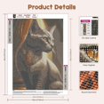 thumbnail image 3 of BR Kit de pintura de diamante de gato: taladro redondo completo, 30 x 40 cm, arte de diamante 5D para adultos y niños, 3 of 5