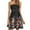 Red, variant on Uaswgudfs ​Women's Sleeveless Strapless A-Line Dress - Floral Embroidery & Waist-Defining Midi Sundress for Casual Summer 2025 Yellow L