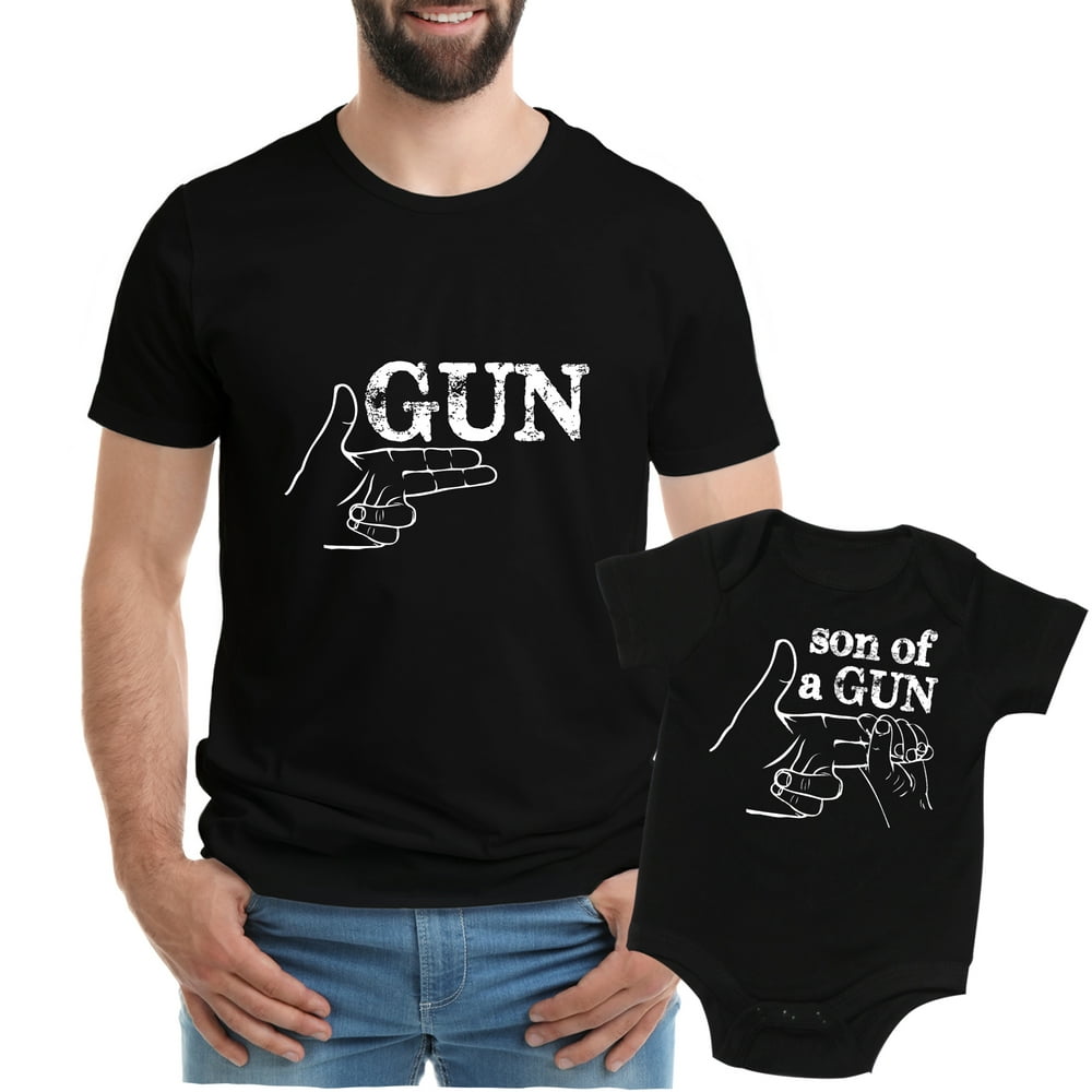 Texas Tees - Texas Tees Dad and Son Shirts, Son of a Gun Bodysuit ...