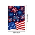 thumbnail image 4 of Amhnf Patriotic Fireworks And American Flag Garden Flag For Home Outdoor Garden Yard Decor 12x18 inch, 4 of 5