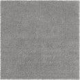 thumbnail image 2 of Rugs.com Solid Shag Collection Rug – 8 Ft Square Cloud Gray Shag Rug Perfect For Living Rooms, Kitchens, Entryways, 2 of 9
