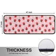 thumbnail image 5 of Kitchen Rugs Sets Of 2,Strawberry Plants Fruit Flower Pink Pattern Anti Fatigue Kitchen Mat Rugs Non Slip Washable,Decorative Kitchen Floor Mats for Kitchen,Sink,Laundry,17"x47"+17"x47", 5 of 5
