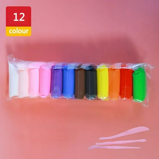 36-Color Air Dry Modeling Clay Kit with Tools, Non-Toxic DIY Craft Set for Kids, Soft & Safe Material for Sculpting & Creative Play