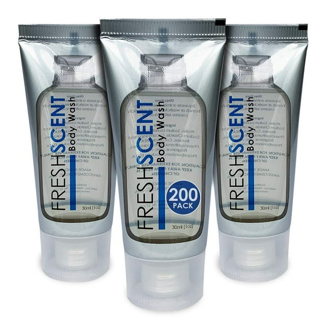 Gel de baño Freshscent 30 ml (paquete de 200), tamaño hotel, viaje