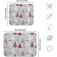 thumbnail image 3 of SKYSONIC Dish Drying Mat for Kitchen Counter Dish Drying Pad Dish Mat , Christmas Tree Snowflakes Drying Mat for Coffee Machine Dish Rack 18x24 inch, 3 of 6