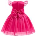 thumbnail image 6 of MIRUXO Pink Rescue Pup Costume Dress Flutter Sleeve Tulle Cosplay Outfit for Halloween Theme Birthday Party, 1pc, 6 of 9