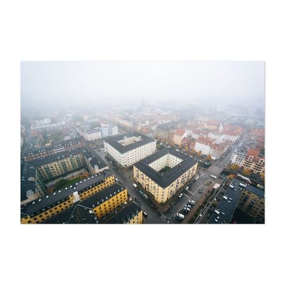 Foggy Christianshavn - Copenhagen Denmark Photography Unframed Wall Art Print 5 x 7 inches