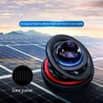 thumbnail image 2 of Car Solar Power Air Freshener, Aromatherapy Fragrance Diffuser Suspension Double Ring Air Diffuser, Black, 2 of 5