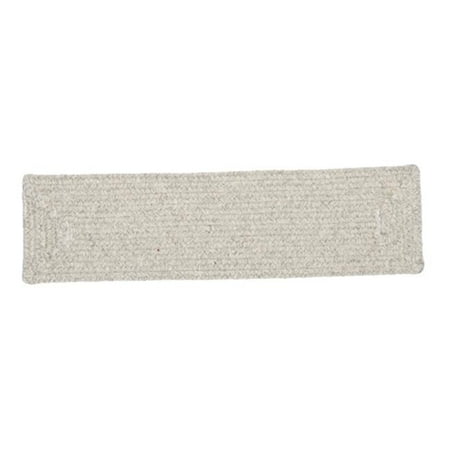 Colonial Mills Set of 13 Gray Braided Stair Tread Rug 28"