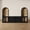 Black, variant on CHIC HOUSE 4 Piece Arched Entertainment Center with Storage, Modular TV Stand for TVs up to 65", 3-Drawer Dressers, Acrylic Display Cabinets & Arched Bookshelves, Black