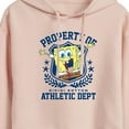 thumbnail image 3 of SpongeBob SquarePants - Property Of Bb Athletic Dept - Juniors Cropped Pullover Hoodie, 3 of 6