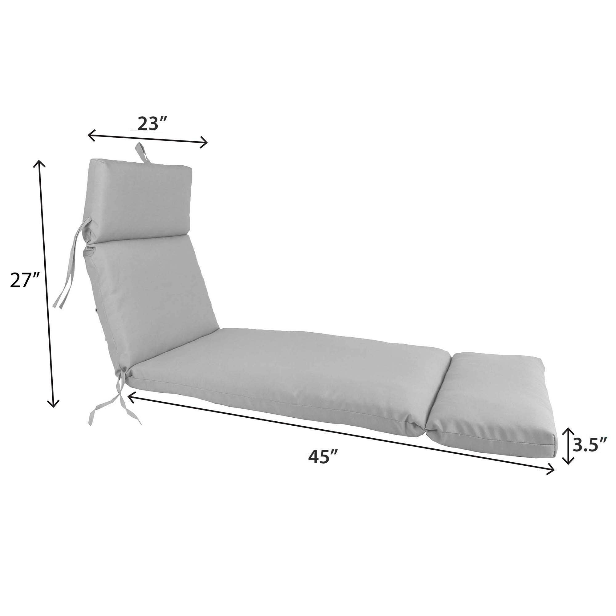 Jordan Manufacturing 72" x 23" Congo Gourd Orange and White Stripe Rectangular Outdoor Chaise Lounge Cushion with Ties and Hanger Loop