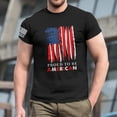 thumbnail image 5 of Yiaimeir Men's Patriotic T-Shirt With Distressed American Flag Print Proud to Be American Short Sleeve Tee Streetwear,Size M-3XL, 5 of 5
