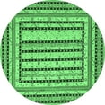 thumbnail image 1 of Ahgly Company Indoor Round Persian Emerald Green Traditional Area Rugs, 3' Round, 1 of 4