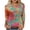 Hot Pink, variant on Women's Daily Plaid Printed Loose Fit Crew Neck 3/4 Sleeve T-Shirt – Pullover Tops Women's T Shirts, Loose Fit Casual Tops Green 3XL