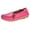 Hot Pink Slip-On Moccasins, variant on KIJBLAE Women's Faux Leather Loafers Breathable Shoes Soft Slip-On Moccasins Ladies Flat Boat Shoes Comfort Driving Walking Shoes Sky Blue 42